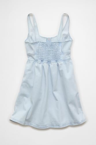 American Eagle Corset Button-Up Denim Mini Dress