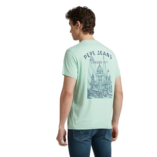 Pepe Jeans Men's Slim Fit T-Shirt (PM509898_Light Green