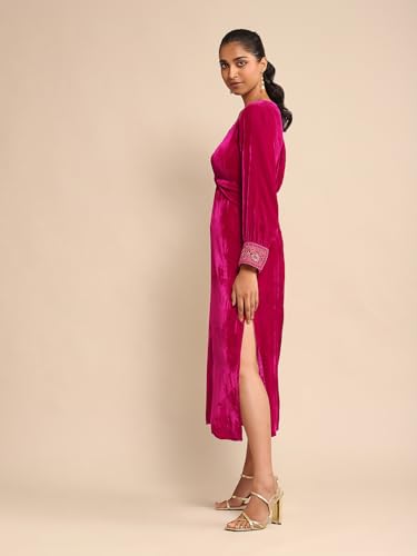 Ritu Kumar Fuschia Solid Dress