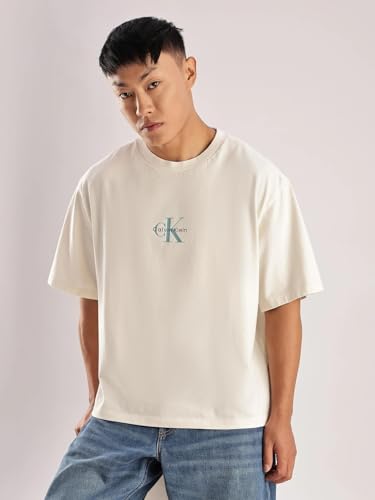 Calvin Klein Jeans Logo Relaxed Fit Cotton T Shirt