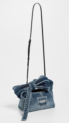 Marc Jacobs Women's The Bow Denim Mini Sack Bag, Medium Wash Indigo, One Size, Bag