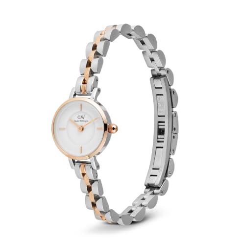 Daniel Wellington Petite Round 19mm White Dial Analog Women Watch - DW00100924K