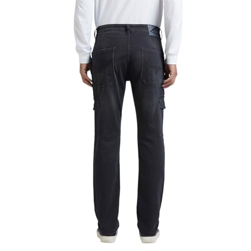 Pepe Jeans Men's Straight Pants (PM208033S911_Black
