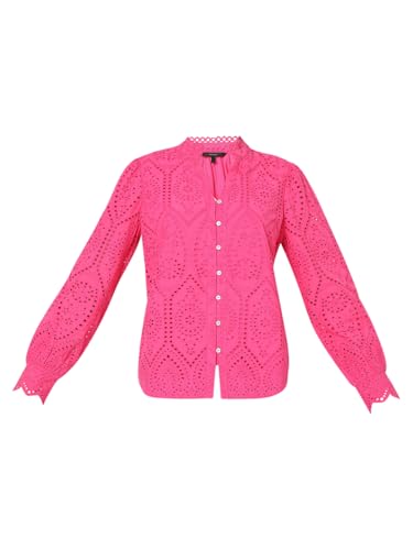 VERO MODA Women Self-Design Pink Cotton Regular Fit Shirt
