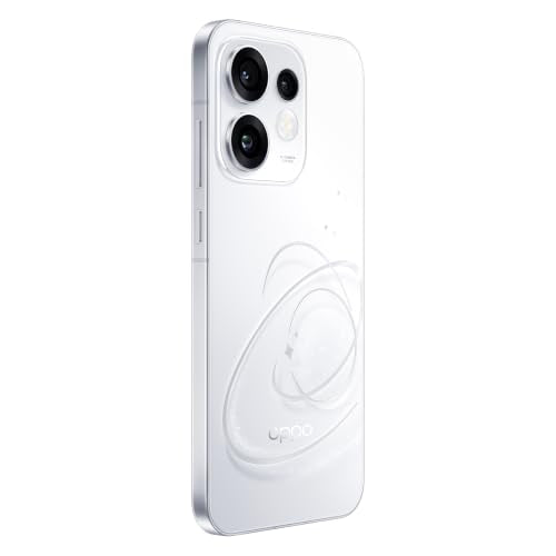 Oppo Reno16 5G (Starry White, 8GB, 256GB) | 3D Design | 50MP 3.5X Telephoto Camera | 4K 60fps HDR Video | AI Remix Collage | Snapdragon 7 Gen 4 | 6700mAh 80W SUPERVOOC | ColorOS 16 | IP69K