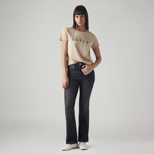 Levi's Women's 725 Dark Indigo Flared Fit High-Rise Jeans
