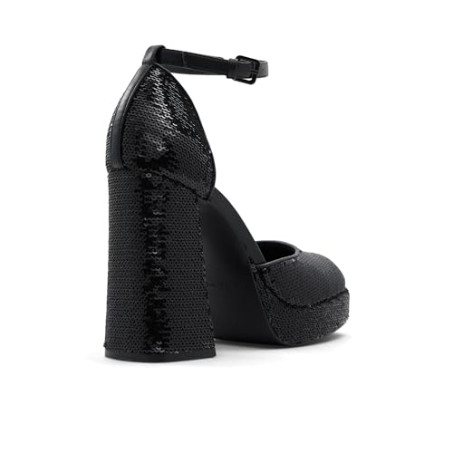 Call It Spring Anabelle Womens Black Block Heel Shoes