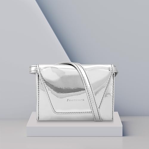 Fastrack Women Compact Clutch with Semi PU Belt