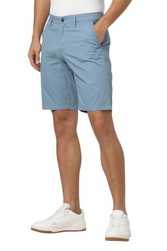 Van Heusen Men's Bermuda Shorts (VSSRURGFZ20759_Light Blue