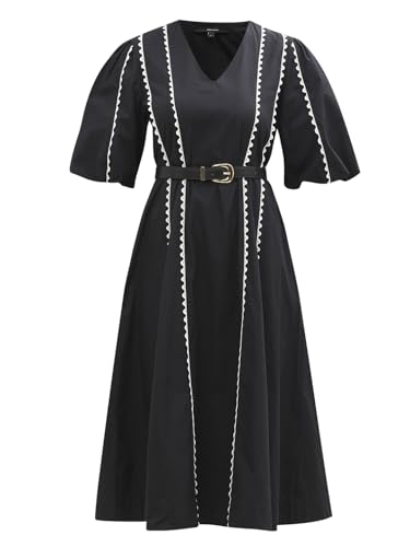 VERO MODA Womens Midi Dress Black