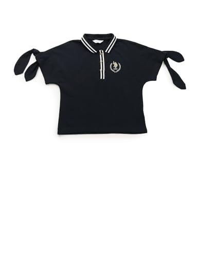 U.S. POLO ASSN. Girl's Regular Fit T-Shirt (UGTSH0434 Blue