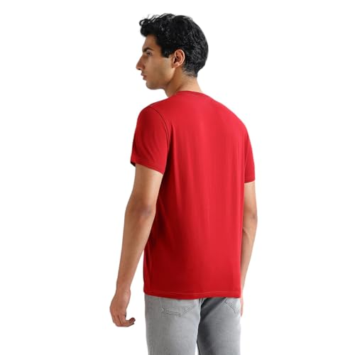 Pepe Jeans Men's Slim Fit T-Shirt (PM509820_Ruby RED