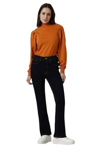 Van Heusen Women Black Dark Wash Slim Fit Jeans