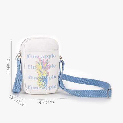 Eco Right Mobile Sling Bag For Women & Men, Small Sling Bag For Women, Phone Bag With Adjustable Cotton Strap, White