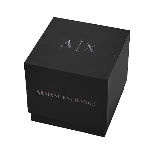 Armani Exchange Analog Silver Dial Men's Watch-AX2756 Genuine Leather, Brown Strap