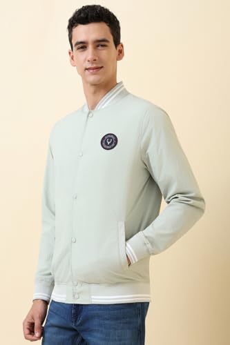 Allen Solly Men's A-Line Coat (ASJKCUBOFM31731_Grey