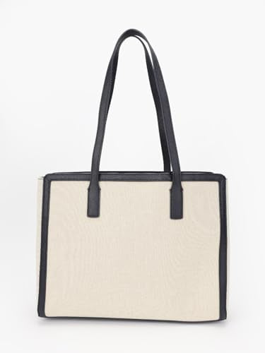 Tommy Hilfiger Self-Design Blue Polyester Tote Bag