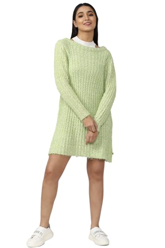 FOREVER 21 Textured Green Sweater 23000082135010