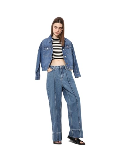 ONLY Women's Slim Fit Blue Jeans