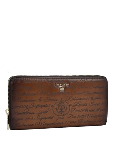 Da Milano Genuine Leather Brown Women Wallet (10191A)