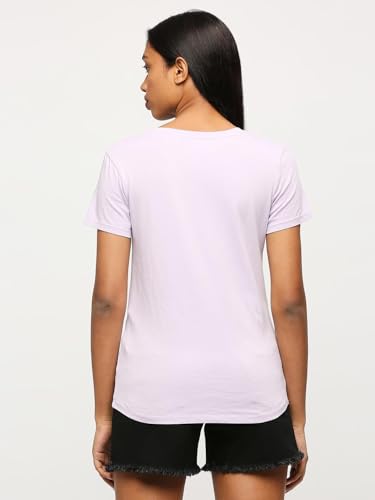 Pepe Jeans Women's Regular Fit Embellished T-Shirts
