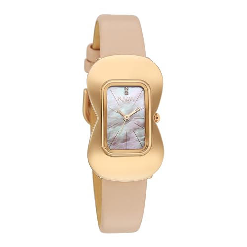 Titan Raga Glimmers Quartz Pink Shaped Dial Women's Watch | Water Resistant Watch | Watches for Women Analog - 95340WL01
