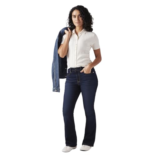 Women's 725 Dark-Blue Bootcut Fit High Rise Jeans