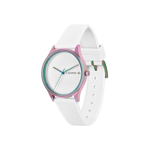 Lacoste Falda Qtz Basic White Round Dial Women's Watch|Silicone Material|Multi Color Band - 2001353