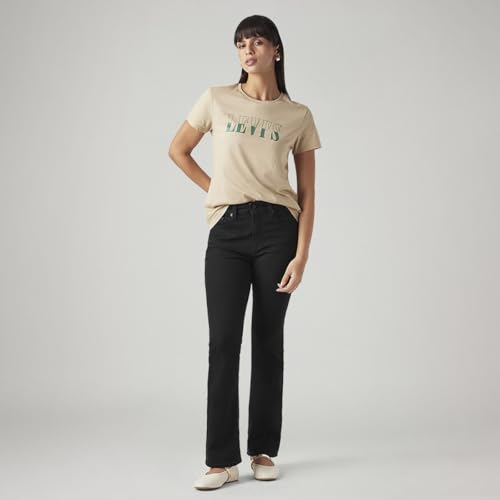 Levi's Women's 725 Black Flared Fit High Rise Jeans