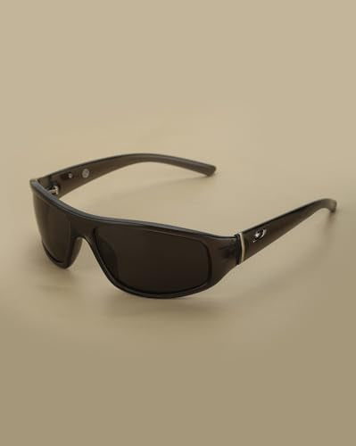 Carlton London Black Toned with Black Polarised Lens Sports Sunglass for men