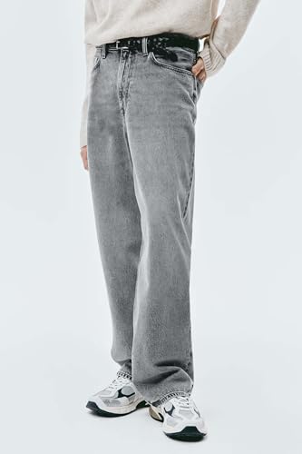 KOTTY Men’s Loose Fit Wide Leg Jeans in Washed Grey Denim-KTTMENSJEANS508_36