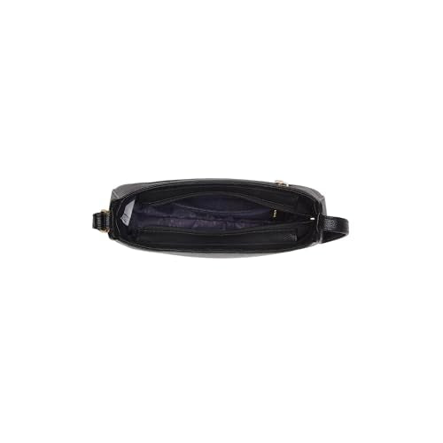 Caprese Carol Small Sling Bag for Women with Adjustable Strap & Zip Closure for Comfortable Wear | Versatile Handbag for Everyday Use, Travel, and Special Occasions (Black)