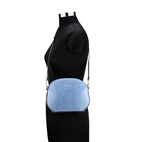 Fastrack Women’s Structured Chic Crossbody Bag With Top Zip (Steel Blue)