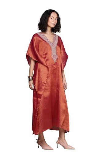 Aarke Ritu Kumar Pink Sitara Kaftan Dress with Camisole