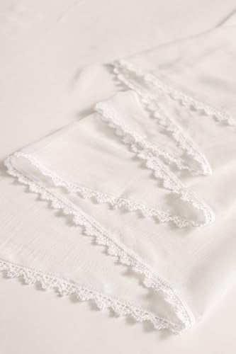 Soch Womens White Art Silk Embroidered Suit Set With Sequins
