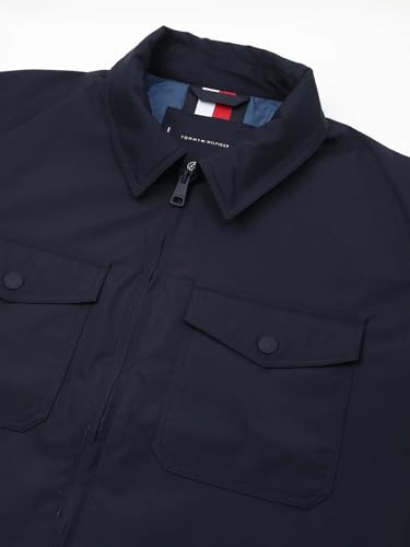 Tommy Hilfiger Men's A-Line Coat (S25HMWT325-M_Desert Sky