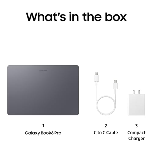 Samsung Galaxy Book6 Pro (Gray, 16GB RAM, 1TB SSD) | Intel Core Ultra 7 (Series 3) | 14" WQXGA+ Dynamic AMOLED 2X | 30Hrs Battery Life | 120 Hz Refresh Rate | Dolby Atmos Stereo Speakers | AI PC