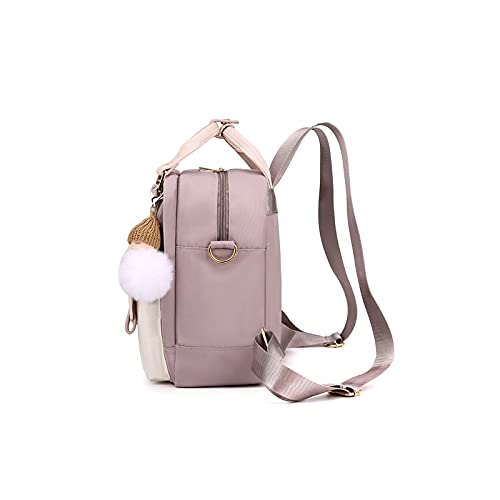 GEFIRE Womens Backpack Women Mini Backpack Oxford Crossbody Bag Waterproof Small Shoulder Bags Ladies Purse (Color : Hortel�)