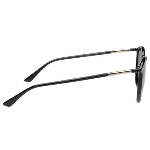 Calvin Klein|Black Full Frame Oval Sunglasses|100% UV Protected (Uv 400) Grey Gradient Faded Lens|Men's|Large|CK 22537 001 53 S