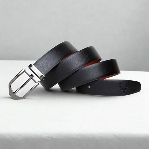 Men Brown Textured Formal Belt
