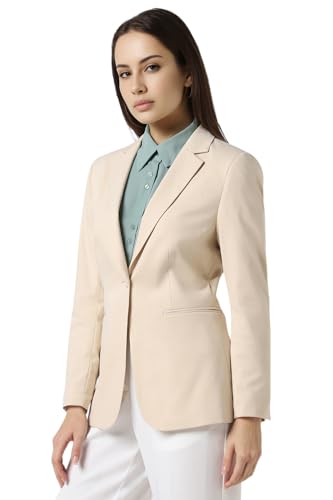 Van Heusen Women's Blazer (VWKZFRGF829520_Beige