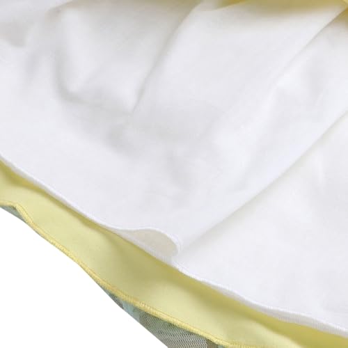 Hopscotch Girls Yellow Sleeveless Floral Applique Party Knee-Length Dress For 70(3-6 Months) (Srs-1868932)