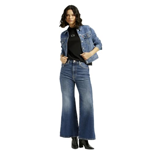 Levi's Women's Mid Rise Flared Fit Blue Jeans