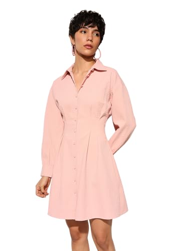 ONLY Women's Fit and Flare Pink Dress