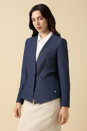 Allen Solly Women's Blazer (AHBZWRGFI75200_Navy