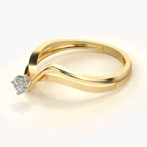 VALANOVA Sterling Silver & Certified Lab Grown Diamond 0.11cts | Ring For Women/Girls | Stylish & Elegant | VGR0309 | Ring Size: 8