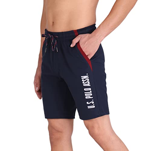 US Polo Association Men's Lounge Shorts (I668-195-PL-M_Navy_Medium)