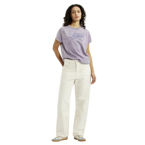 Levi's Women's High Rise Ribcage Straight Fit Off-White Jeans