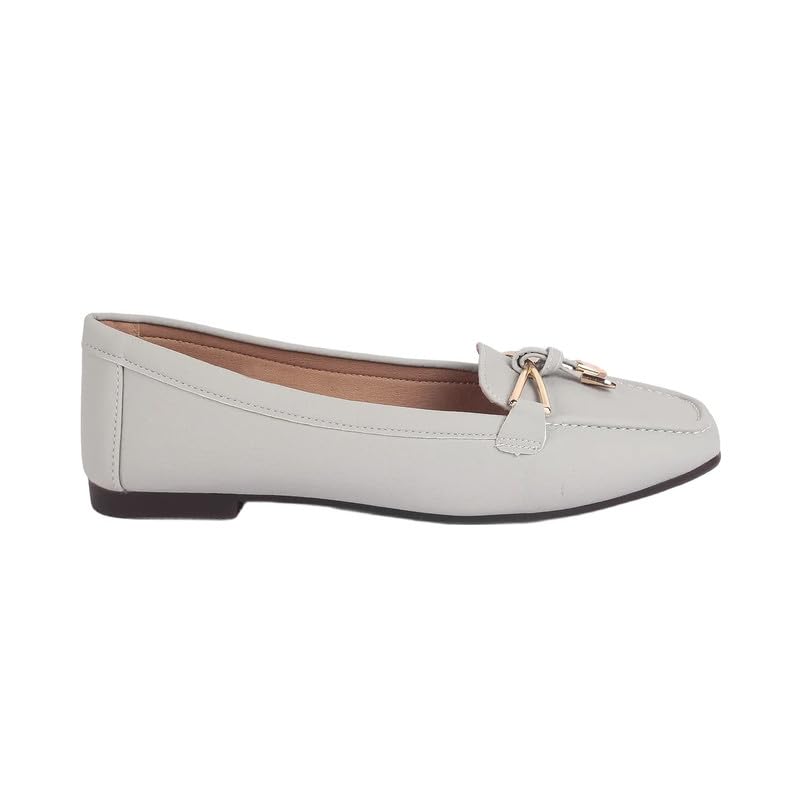 tresmode COYENT Grey Women's Casual Loafers in Size 2 UK / 35 EU