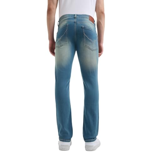 Pepe Jeans Men's Slim Jeans (PM208929Q053_Light Used_Blue